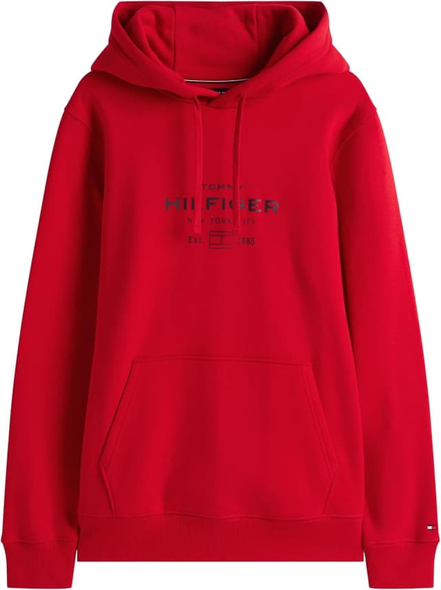 Detalle de Tommy Hilfiger Men’s Oval Graphic Hoodie with Logo