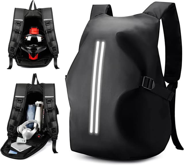 Detalle de WEPLAN Helmrucksack 50 l Motorradrucksack