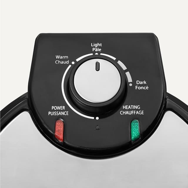 Thumbnail 3 de Amazon Basics Belgisches Waffeleisen 20 cm Keramik-Antihaftplatte