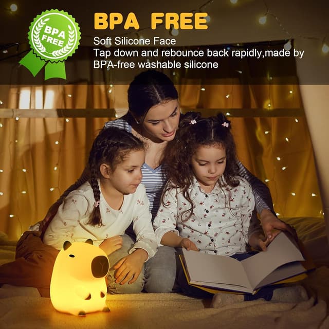 Thumbnail 5 de URAQT Capybara Nachtlicht