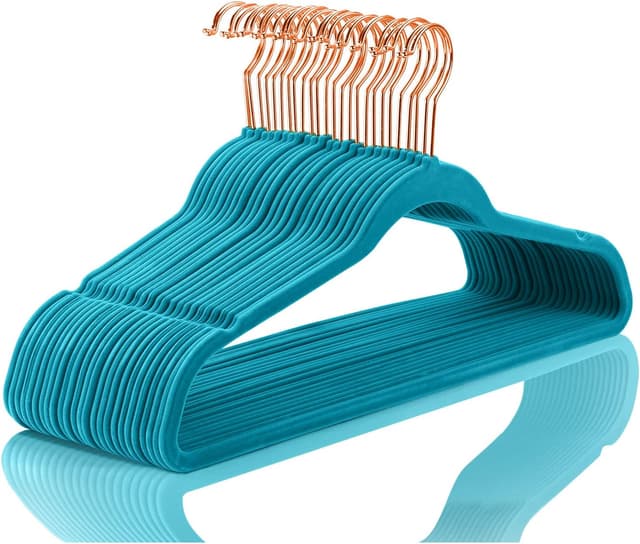 Imagen de MIZGI Premium Velvet Hangers 50-pack — non-slip en OfertitasTOP