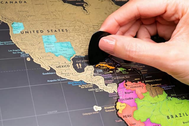 Thumbnail 4 de W WANDERLUST MAPS Carte du Monde à gratter 61×43 cm 🗺