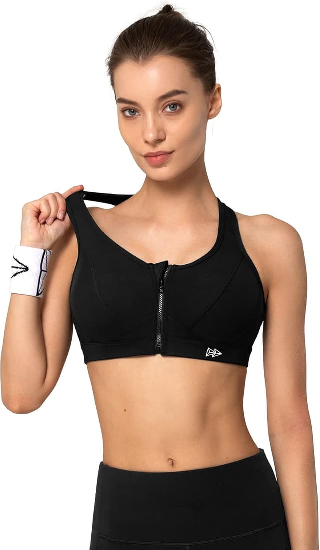 Thumbnail 6 de Yvette Sport BH „Starker Halt“ mit Mesh-Rücken und Vorderverschluss (Große Größe)