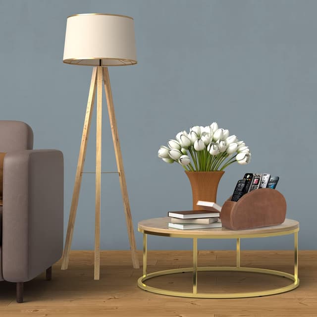 Detalle 2 de Londo Remote Control Holder with 5 Pockets in Genuine Leather (Italian) — Slim Storage for Remotes