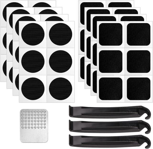 Detalle de Kit Riparazione Pneumatici Bici 52 in 1 — Toppe per camere d'aria