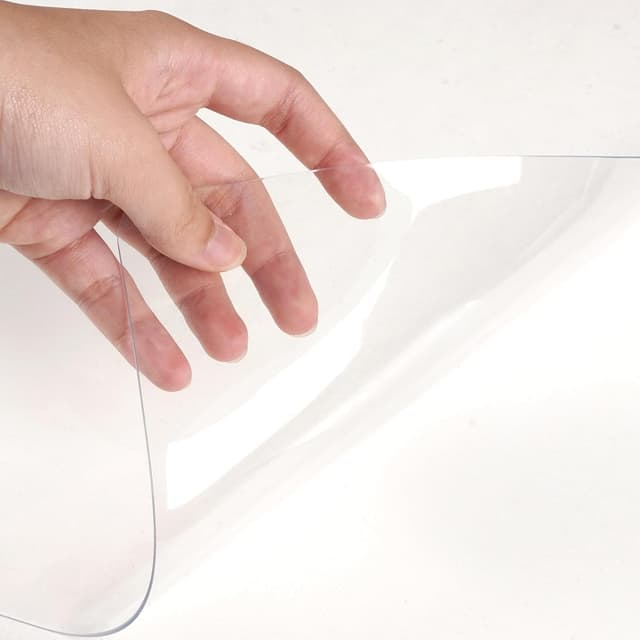 Detalle 2 de Dreamil transparente Schreibtischunterlage aus PVC, wasserdicht mit abgerundeten Ecken – 60 x 33 cm