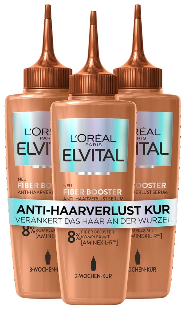 Detalle de L’Oréal Paris Elvital Fiber Booster Anti-Haarverlust-Kopfhaut-Serum (3 x 102 ml)