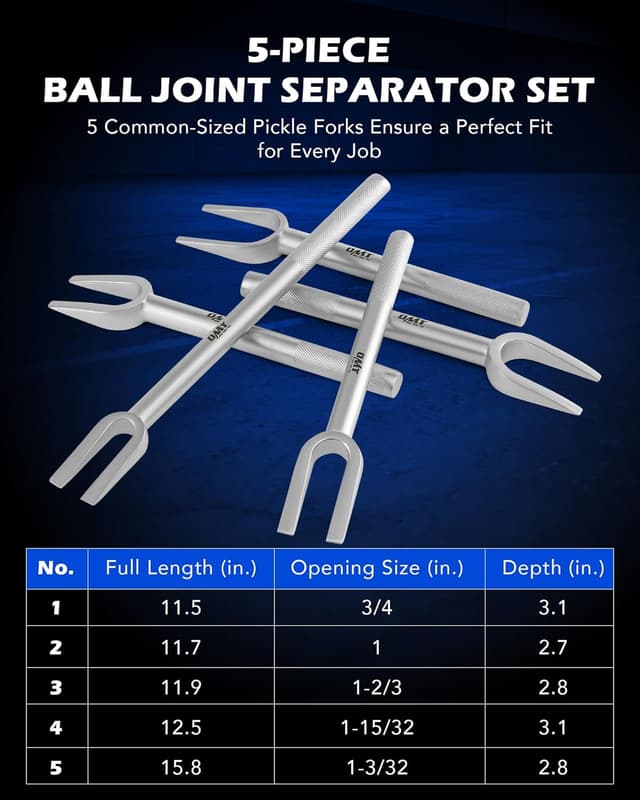 Detalle 2 de Orion Motor Tech 5-Piece Pickle Fork Set