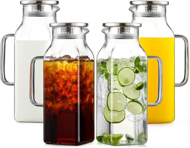 Thumbnail 6 de Netany 2 Pack 2L Glass Pitcher 🥤