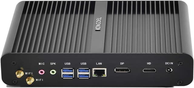 Detalle 2 de KINGDEL NC860 Fanless Mini PC (i7-8550U, 16GB RAM, 512GB NVMe) for quiet 24/7 use
