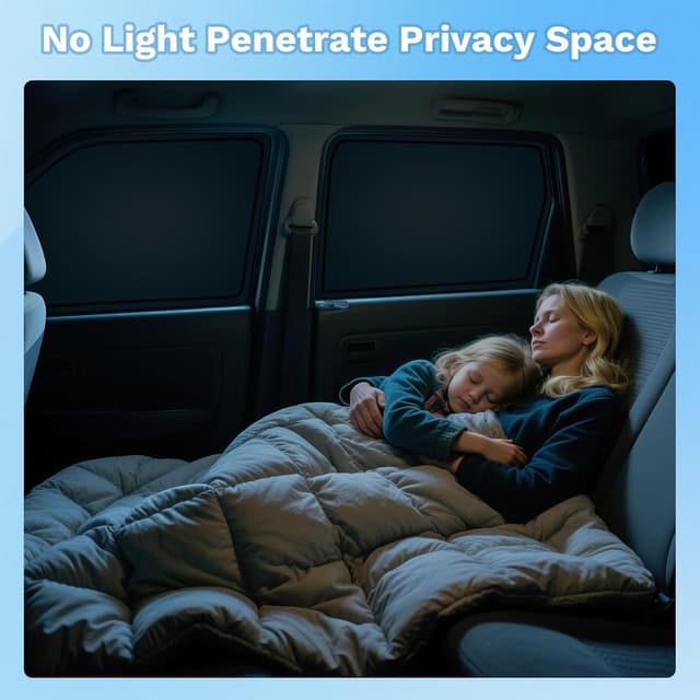 Thumbnail 6 de KUST Car Window Shades for Subaru Forester 2019–2024 (8-Piece Full Set) — UV Block, Privacy & Camping Blackout