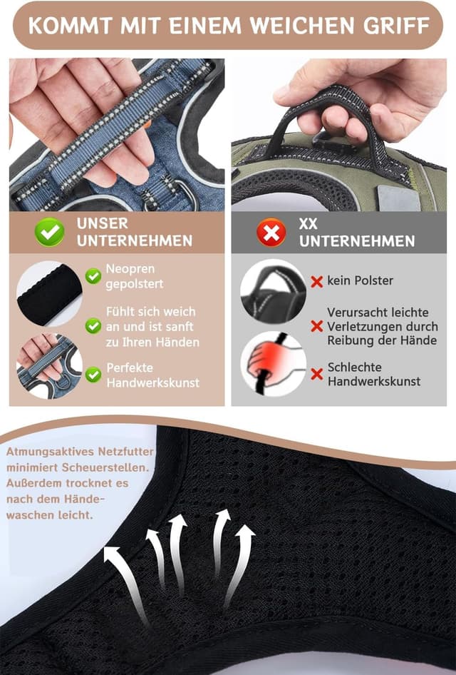 Detalle 2 de Hundegeschirr Anti Zug XS BaoCheng Mesh