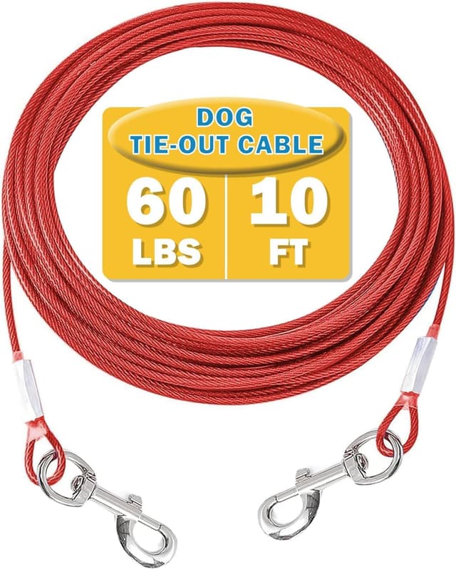 Detalle de Dog tie out cable for up to 60lb, 10ft
