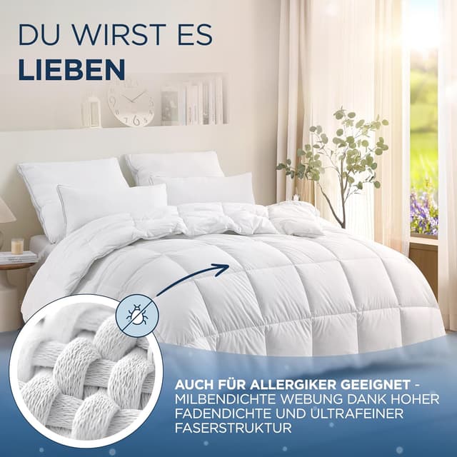 Detalle 2 de Samthus Feder- und Daunendecke 135x200cm