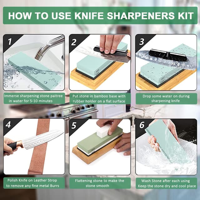 Thumbnail 2 de Abziehsteine Schleifstein Set 400/1000 đȘ