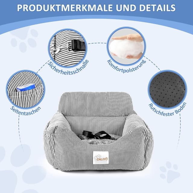 Detalle de CALIYO Hundeautositz bis 10 kg