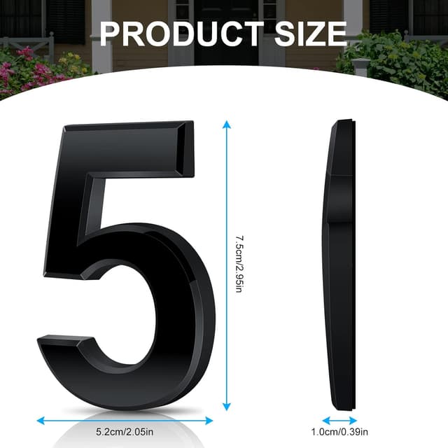 Detalle 2 de Vicloon Targa civico 3D ABS 7,5 cm