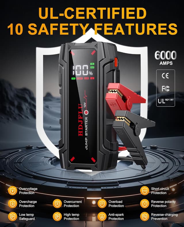 Detalle 2 de UltraSafe 6000A Starthilfe Powerbank für Pkw