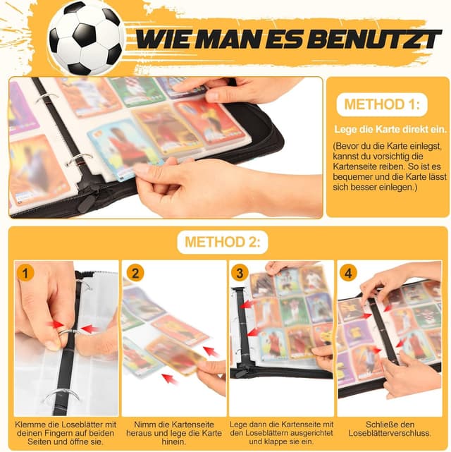 Detalle 1 de Football Karten Sammelalbum für bis zu 400