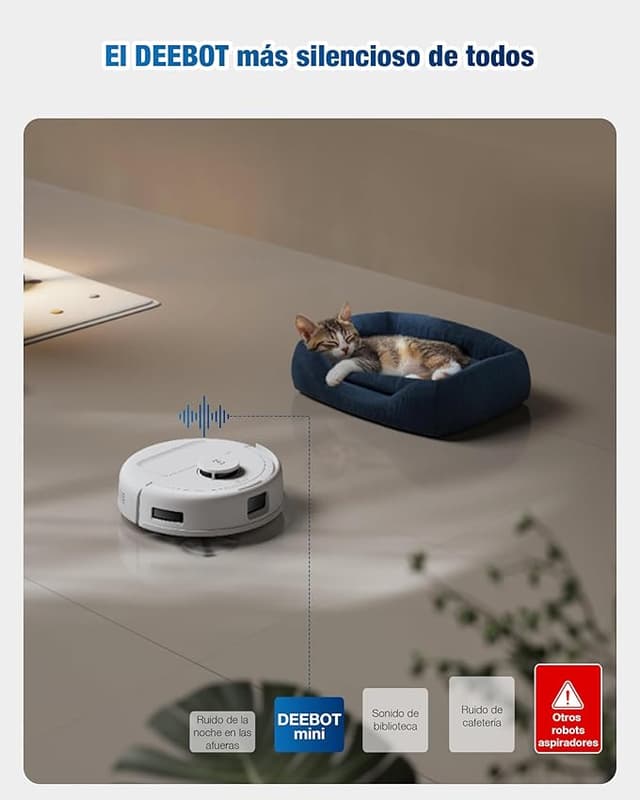 Thumbnail 3 de ECOVACS DEEBOT Mini Robot aspirador 9.000 Pa 🤖