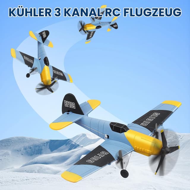 Detalle de Henakmsl BF109 RC Flugzeug 3-Kanal