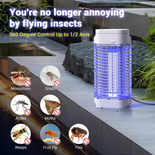 Detalle de Bug Zapper 4200V UV insect killer 18W