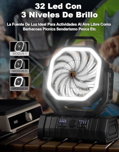 Thumbnail 5 de Richday Ventilador Camping 20000mAh 💨