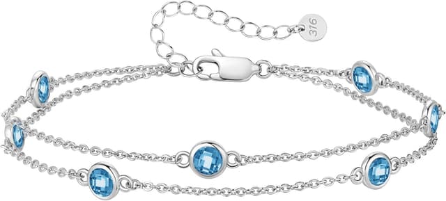 Detalle de LOUISA SECRET bracciale da donna in argento 925 con zirconi