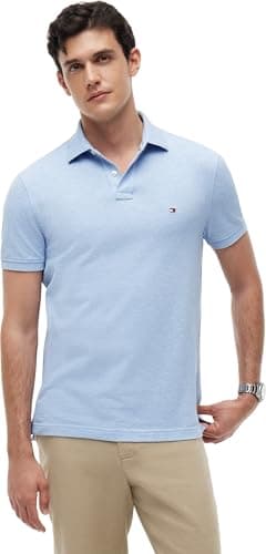 Detalle de Tommy Hilfiger Polo Regular 1985 para Hombre MW0MW17770 (Azul, XL)