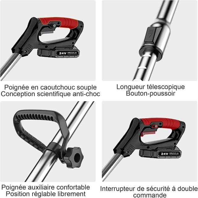 Thumbnail 4 de SMILOVII Débroussailleuse 24V 2x2000mAh