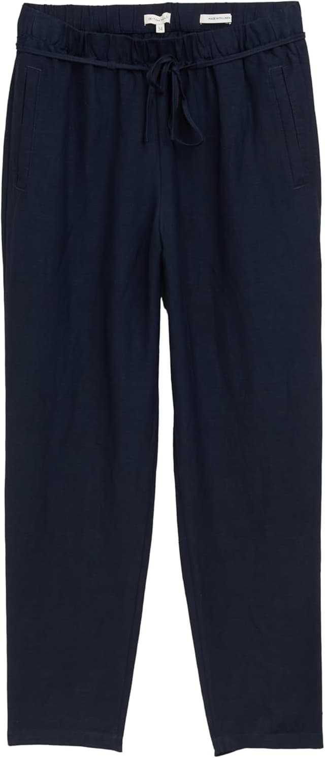 Detalle de TOM TAILOR 1046498 pantaloni larghi slim fit da donna in lino e viscosa