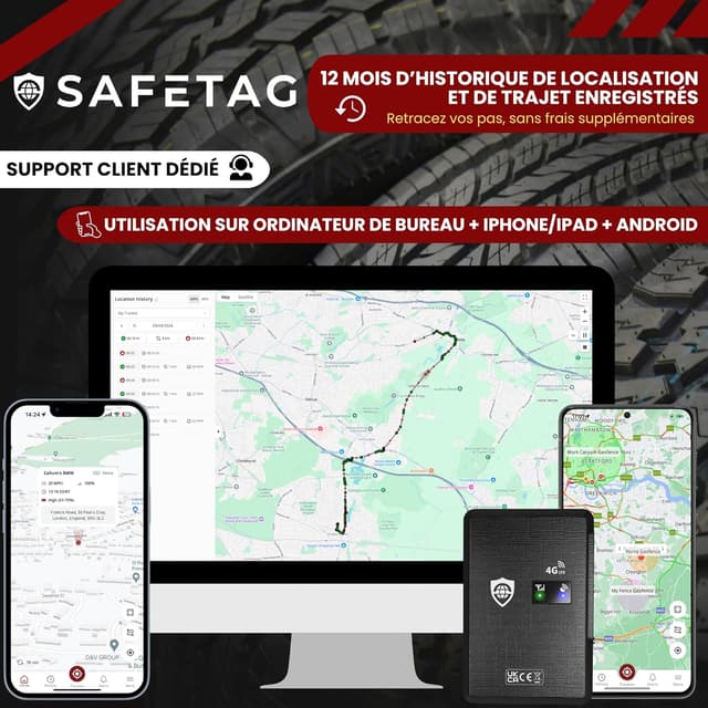 Detalle 2 de SafeTag Mag 4G traceur GPS magnétique