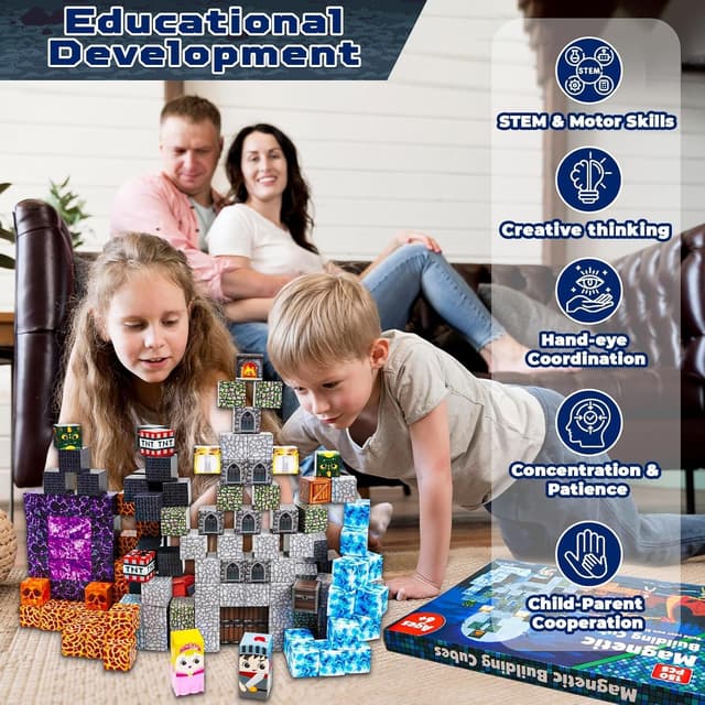 Thumbnail 5 de GraceDuck Magnetische Bausteine 150 Stück 🧩