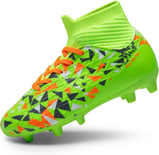 Detalle 2 de DREAM PAIRS Boys Football Cleats Youth High Top Firm Ground Soccer Shoes