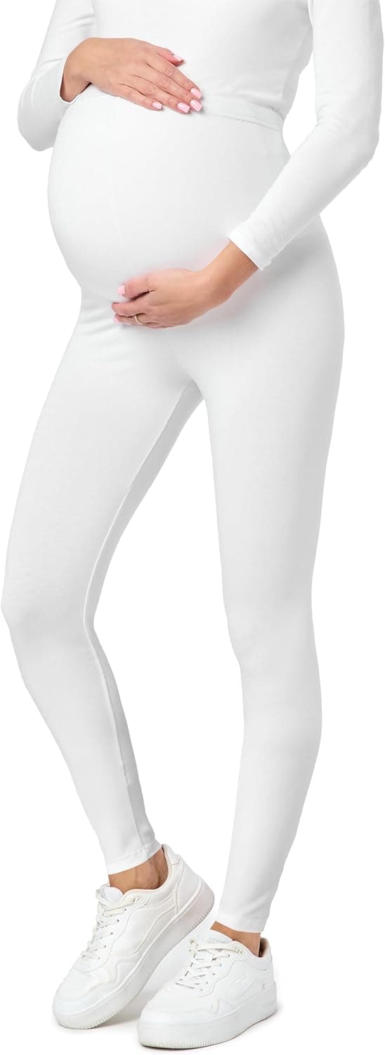 Detalle de Be Mammy Legging de grossesse femme long BE20-230, taille haute confortable et doux pour la peau