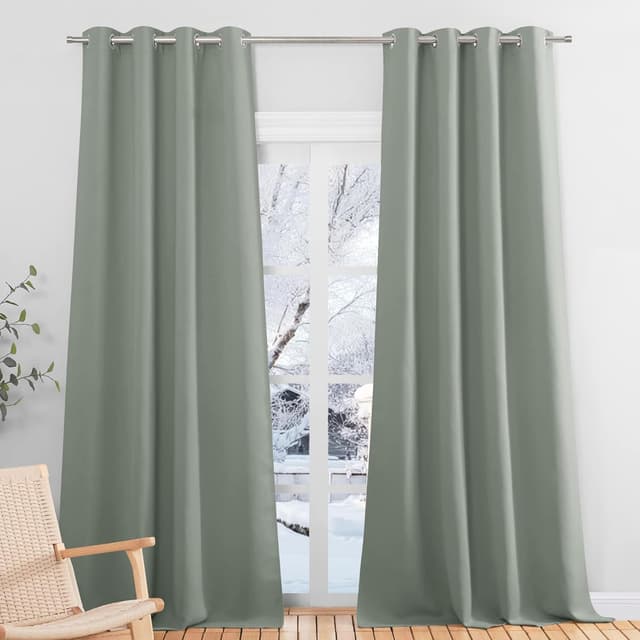 Imagen de PONY DANCE Extra Long Blackout Curtains 55" × 118" 🪟 en OfertitasTOP