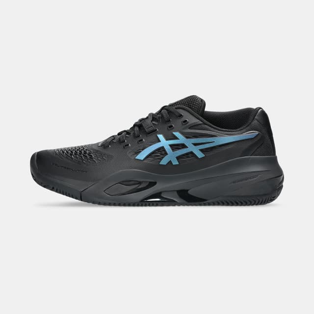 Detalle de ASICS GEL-RESOLUTION X CLAY Night Energy: zapatilla de tenis para hombre enfocada en controlar el juego