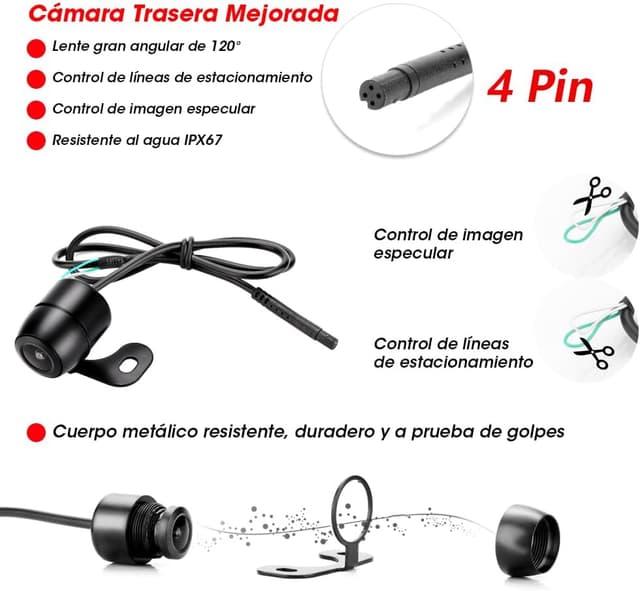 Thumbnail 2 de Jansite Cámara marcha atrás 4.3"