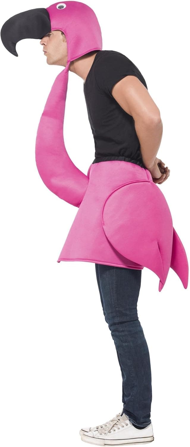 Detalle 2 de Smiffys Lustiger Flamingo Unisex-Kostüm One Size 🦩