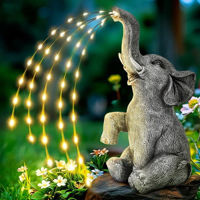 Thumbnail 6 de GIGALUMI elephant garden decor 27cm LED