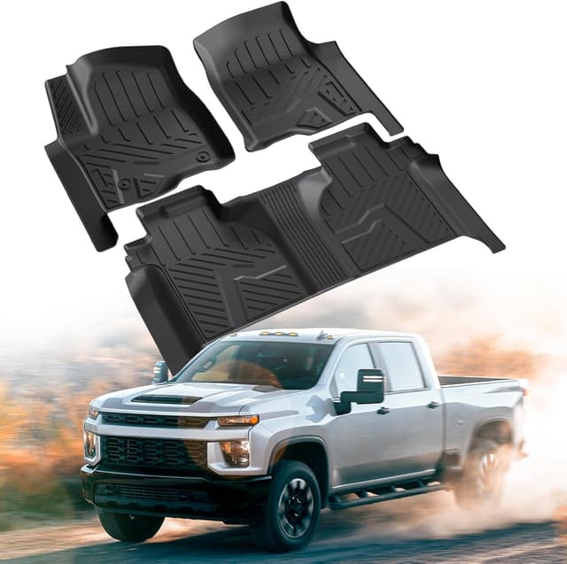 Imagen de CARENTR Floor Mats Silverado 2019-2025 Rear Row en OfertitasTOP