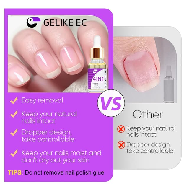 Detalle 2 de Gelike ec Nagellackentferner Öl 4-IN-1