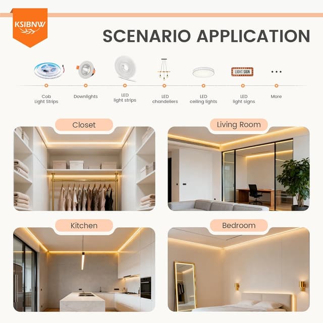 Detalle de KSIBNW Trasformatore 220V→12V per LED slim 2A (24W)