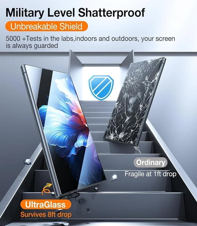 Detalle de UltraGlass Unbreak Top 9H+ for Galaxy S24 Ultra