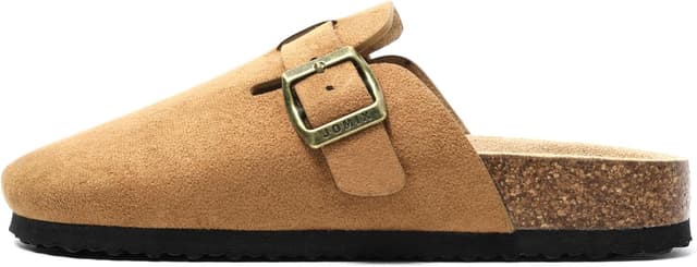 Detalle de JOMIX Sabot donna eleganti in eco-pelle scamosciata con punta chiusa e suola in sughero MD2438