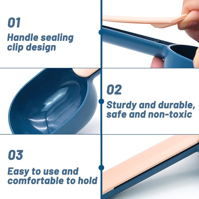 Detalle de Cisolen Futterschaufel 2er-Set für Haustiere