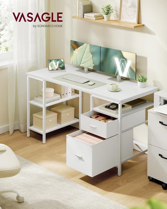 Detalle 2 de Computertisch 140 x 60 cm mit Ablagen