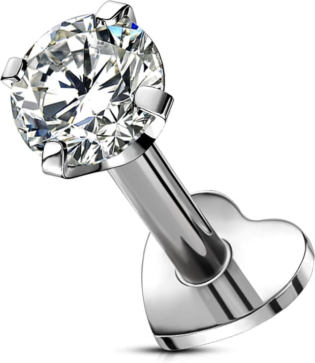 Detalle de OUFER Labret en Titane Écrou Lèvre Bijoux