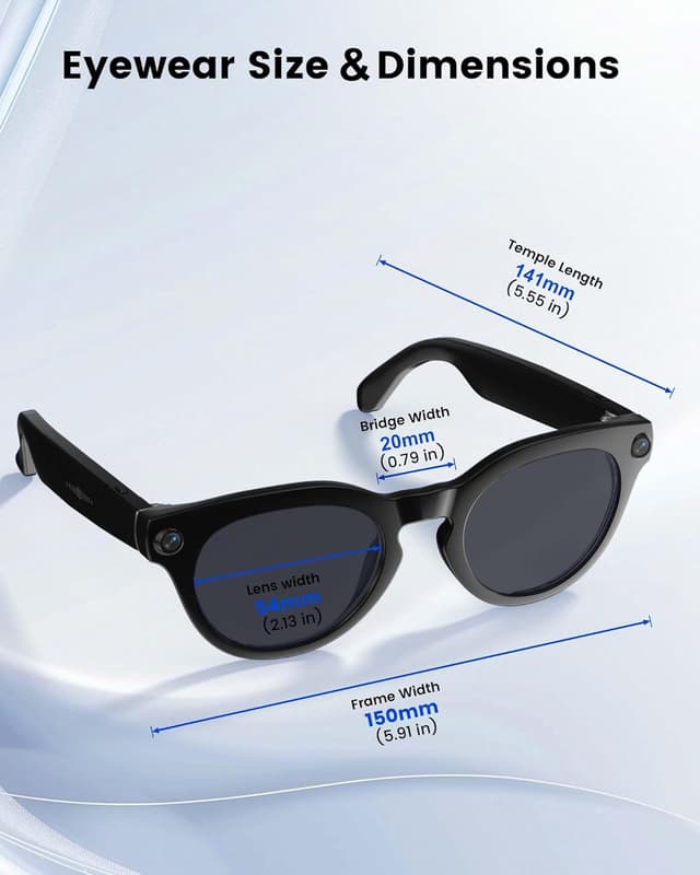 Detalle de Orpnkna Smart Glasses 8MP Camera