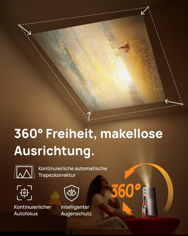 Thumbnail 4 de XGIMI MoGo 4 Mini Beamer 450 ISO-Lumen đź“˝